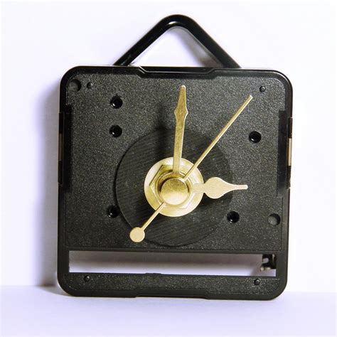 New Quartz Non Ticking Sweep Clock Movement Mechanism With Gold Metal