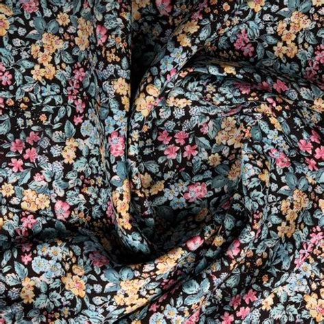 Multi Color Ditsy Blue Floral Print Rayon Fabric Tu At Rs