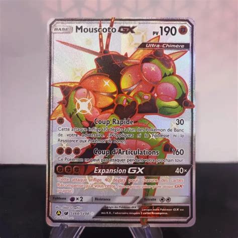 CARTE POKÉMON MOUSCOTO GX SV68 SV94 Shiny SL11 5 Destinées Occultes