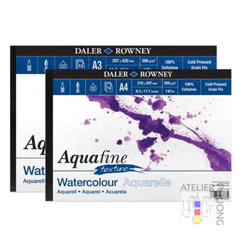 Daler Rowney Lot De Blocs De Papier Textur Aquafine G