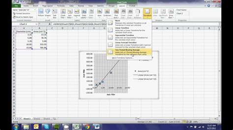 Charting A Non Linear Graph With Microsoft Excel Youtube