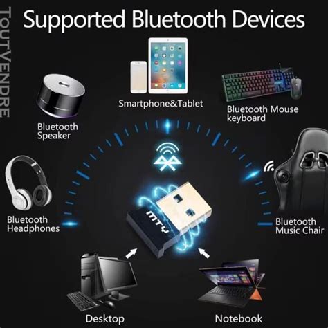 Adaptateur Bluetooth USB Sans Fil Dongle Bluetooth Récepteur