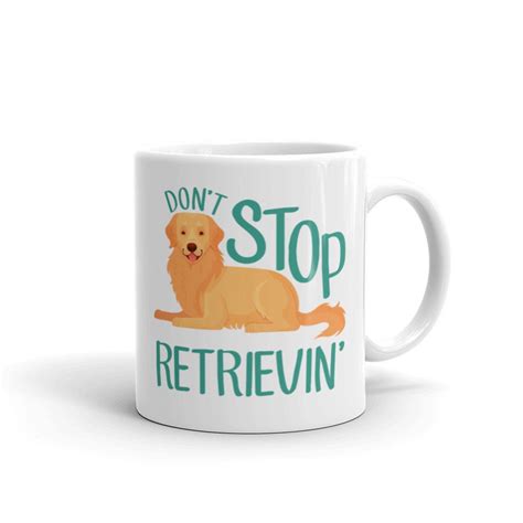 Funny Golden Retriever Coffee Mug Cute Golden Retriver T Etsy