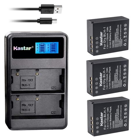 Buy Kastar Usb Lcd Dual Charger And Pack Battery For Olympus Blh