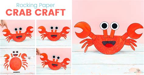 Rocking Paper Crab Craft Arty Crafty Kids