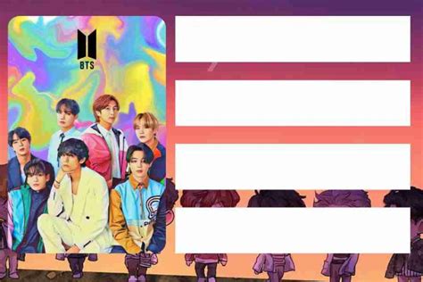 Etiquetas Escolares De Bts Car Tulas Para Descargar