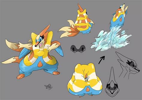 Pokemon 10419 Shiny Mega Floatzel Pokedex Evolution