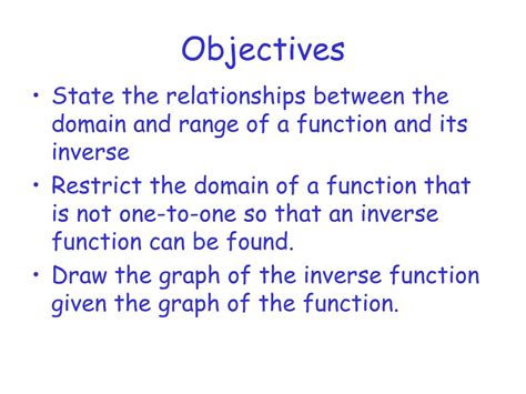 Ppt Inverse Functions Powerpoint Presentation Free Download Id 398575