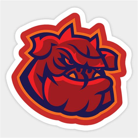 Devil Dog Bulldog Sticker Teepublic