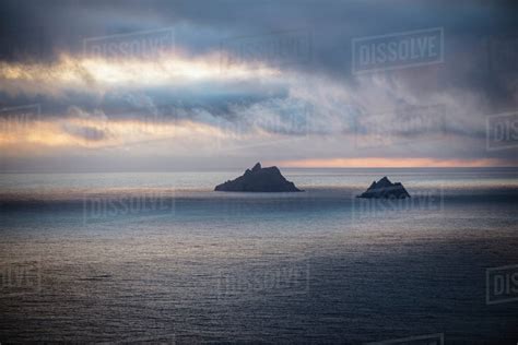 The skellig islands viewed from bolus head;Iveragh peninsula, county kerry, ireland - Stock ...