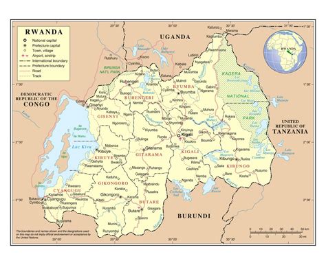 Карты Руанды | Коллекция карт Руанды | Африка | Maps of the World ...