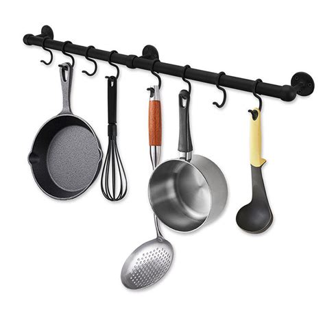 Stainless Steel Pot And Pan Hanger Wall Mounted Hanging Pot Rack China Storage Rack And