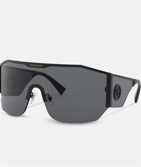 Versace Medusa Halo Shield Sunglasses Gem