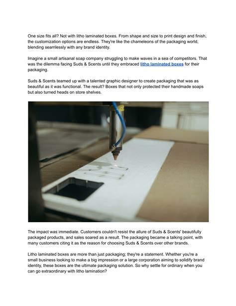 PPT Understanding The Process Behind Litho Laminated Boxes PowerPoint