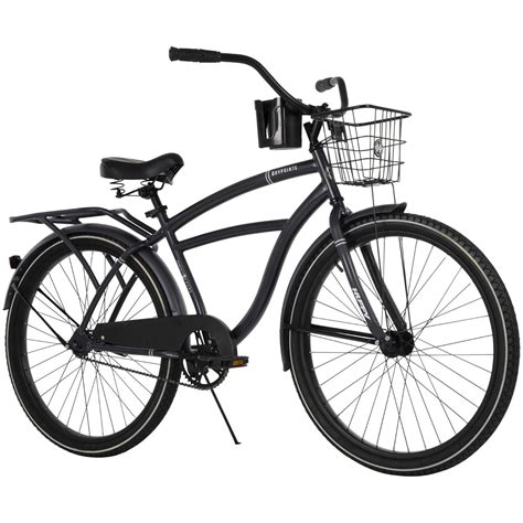 Huffy 26 Baypointe Mens Cruiser Bike With Basket