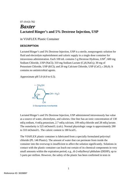 Pdf Lactated Ringer S And Dextrose Injection Usp Dokumen Tips