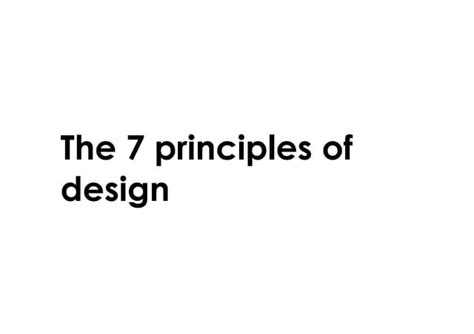 7 Design Principles Ppt Free Download