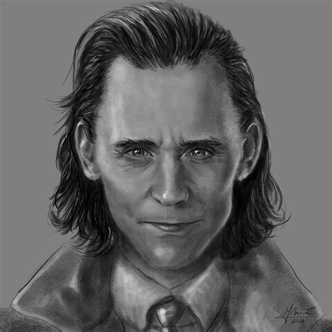 Loki Pencil Drawing