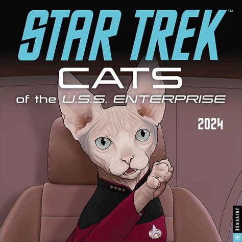 Star Trek Cats 2024 Wall Calendar Mtvviacom Cbs 9780789343574 Books