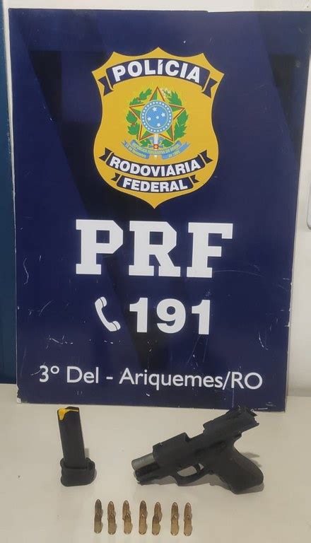 Em Ariquemes PRF detém homem portando arma de fogo Polícia