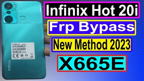 Infinix Hot 20i X665E FRP Bypass Android 12 TFM Tool YouTube