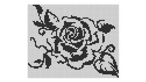 Rose Filet Crochet Pattern Mycrochetpattern