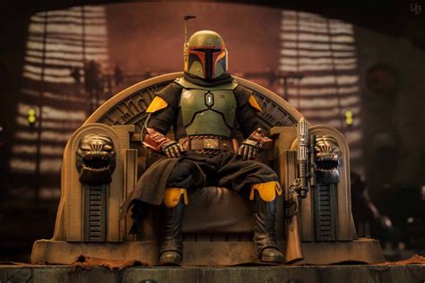 Hot Toys Boba Fett On Throne Sixth Scale Figure En Version De Production Mintinbox