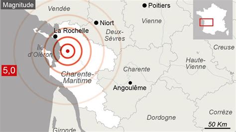 Séisme La Charente Maritime Zone De Sismicité Modérée De La France