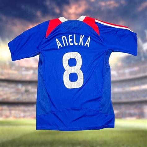 RARE Anelka #8 French National Team Soccer Jersey - F… - Gem