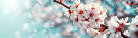 Premium Photo Blossoming Apricot Tree Branches With Copy Space Web