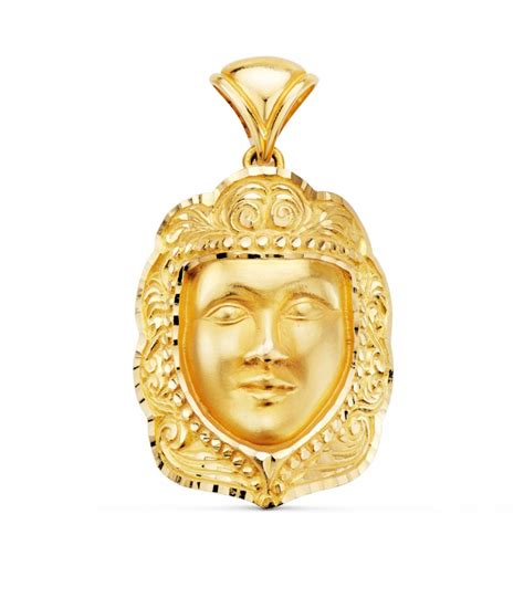 Medalla Rostro Virgen Del Roc O Oro K Mm Alda