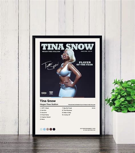 Megan Thee Stallion Posters Tina Snow Poster / Tracklist | Etsy