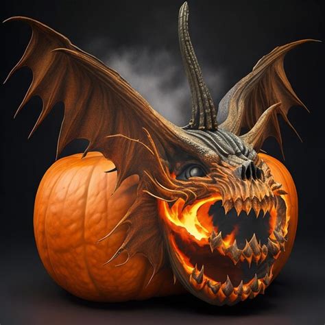 Premium AI Image | Evil Pumpkin For Halloween