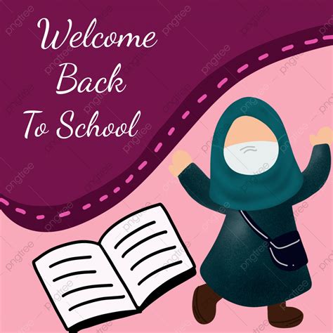 Pink Welcome Back School Poster Template Template Download On Pngtree