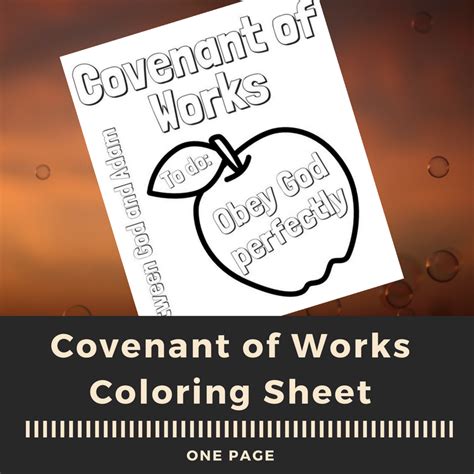 Teaching Kids About the Covenant of Works (Using the Children's ...