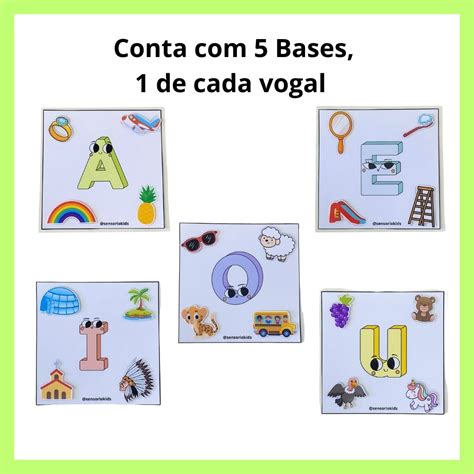 Pareamento De Vogais - PAREAMENTO DE VOGAIS – Sensorio Kids – Recursos Pedagógicos Criativos ...