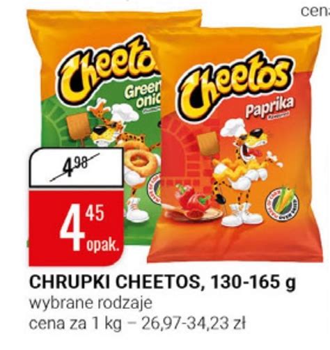 Archiwum Cheetos Chrupki Kukurydziane Orzechowe 140 G Bi1 17 08