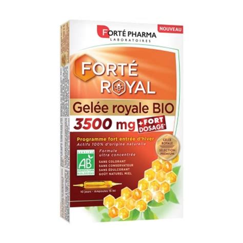 Jalea Real Bio Alta Dosis Mg Royal Forte Pharma Ampollas