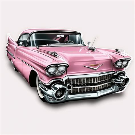 Pink Cadillac, Ai Art, Digital Art - Etsy