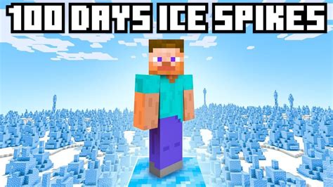 I Survived Days In Ice Spikes Only World In Minecraft Hardcore