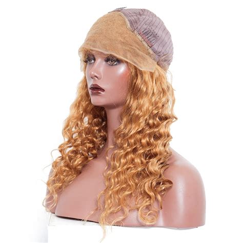 Strawberry Blonde Color Loose Wave Lace Front Human Hair Wigs Msbuy