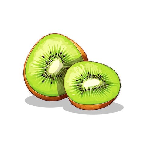 Premium Vector Kiwi Fruit Vector Realistic Fruit Vector Illustration