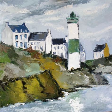 Cest Doëlan Paysage De Bretagne Phare Peinture Figurative