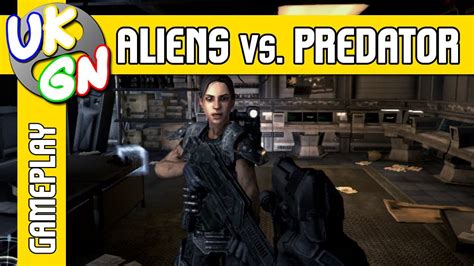 Ukgn10 Aliens Vs Predator Ps3 First Level Gameplay Youtube