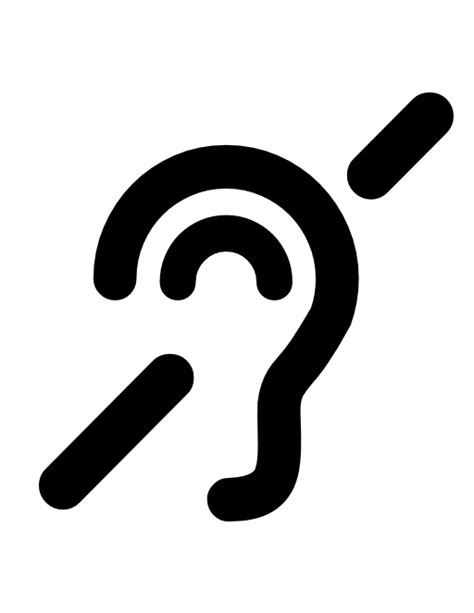 Hearing Impaired Icon at Vectorified.com | Collection of Hearing Impaired Icon free for personal use