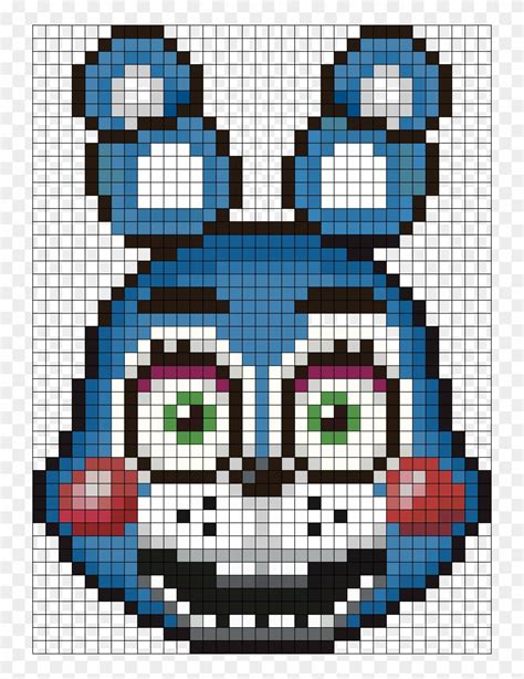 Five Nights At Freddys Pixel Art Grid