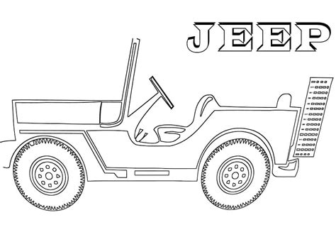 Dibujos De Jeep Para Colorear Para Colorear Pintar E Imprimir