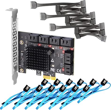 Amazon Pcie X To Port Sata Expansion Card Gbps Sata