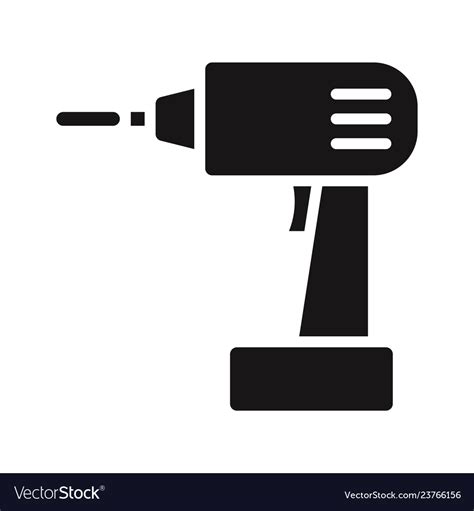 Drill Icon Royalty Free Vector Image Vectorstock