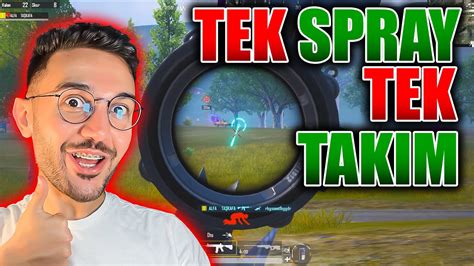 TEK Spray TEK Takımı Yok Etti PUBG Mobile 1vs4 YouTube